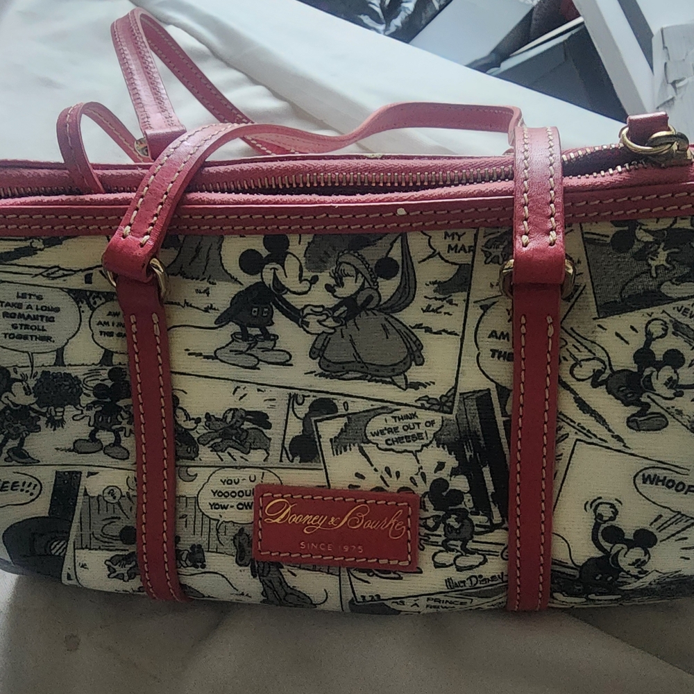 Dooney & Bourke Pink Comic Print Women's Bag